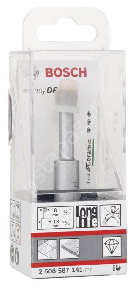Bosch - Best Serisi, Matkap İçin Seramik Kuru Elmas Delici 8*33 mm 2608587141