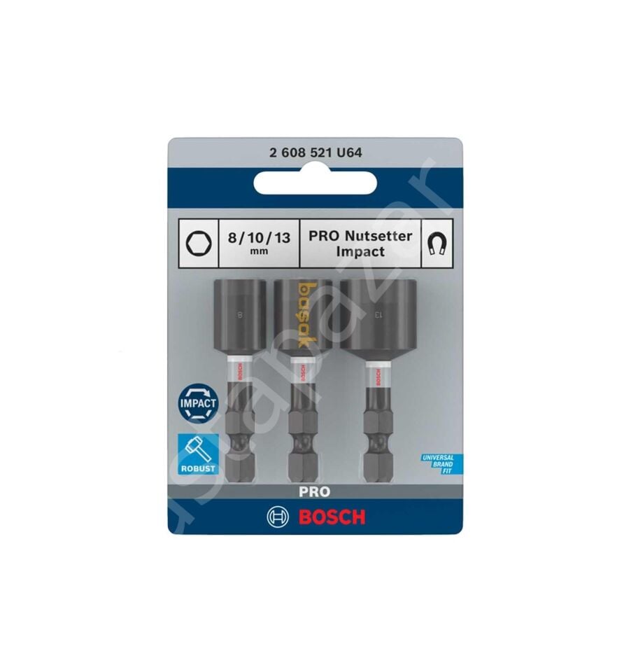 Bosch PRO Impact Lokma Ucu Seti 8/10/13 mm