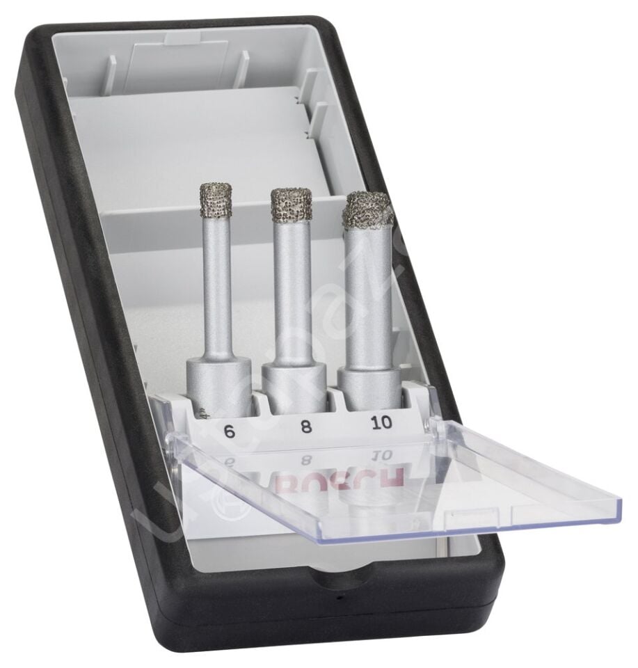 Bosch - Best Serisi, Matkap İçin Seramik Kuru Elmas Delici 6/8/10 mm 3 Parça Set 2608587145