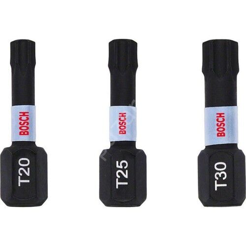 Impactc Torx Bits Ucu T20/25/30x25 Mm 3'Lü 2608522479