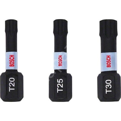 Impactc Torx Bits Ucu T20/25/30x25 Mm 3'Lü 2608522479