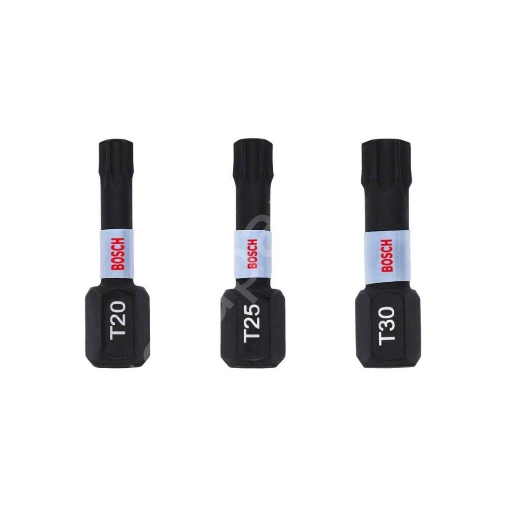 Impactc Torx Bits Ucu T20/25/30x25 Mm 3'Lü 2608522479