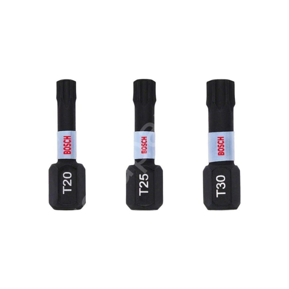 Impactc Torx Bits Ucu T20/25/30x25 Mm 3'Lü 2608522479