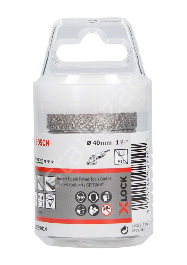 Bosch - X-LOCK - Best Serisi, Taşlama İçin Seramik Kuru Elmas Delici 40*35 mm 2608599014