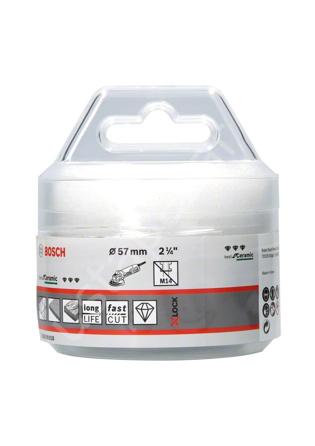 Bosch - X-LOCK - Best Serisi, Taşlama İçin Seramik Kuru Elmas Delici 57*35 mm 2608599018