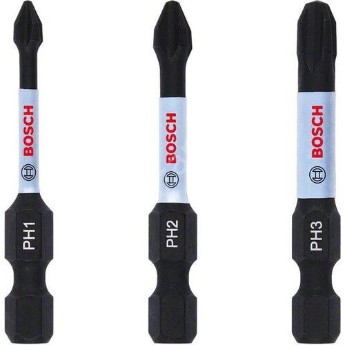 Bosch - Impact Control Serisi Vidalama Ucu PH*50 mm 3'lü Set (PH1/2/3)