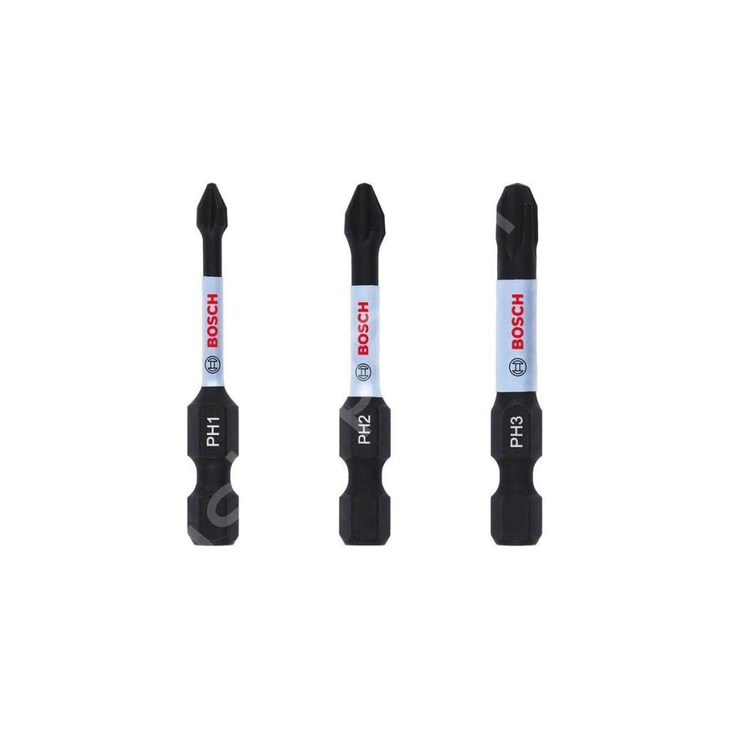 Bosch - Impact Control Serisi Vidalama Ucu PH*50 mm 3'lü Set (PH1/2/3)