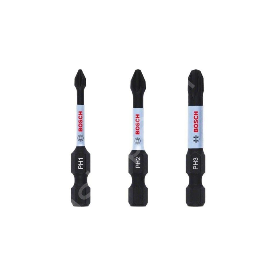 Bosch - Impact Control Serisi Vidalama Ucu PH*50 mm 3'lü Set (PH1/2/3)
