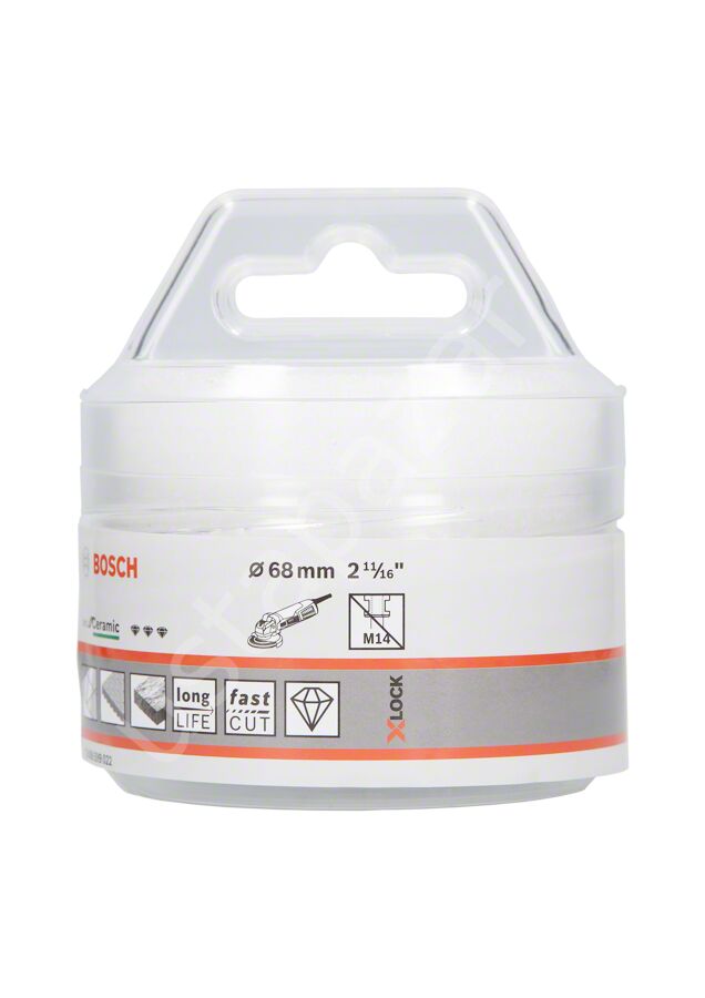 Bosch - X-LOCK - Best Serisi, Taşlama İçin Seramik Kuru Elmas Delici 68*35 mm 2608599022