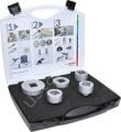 Bosch - X-LOCK - Best Serisi, Taşlama İçin Seramik Kuru Elmas Delici ve Elmas Parmak Freze Uçlu 5 Parça Set 2608599037