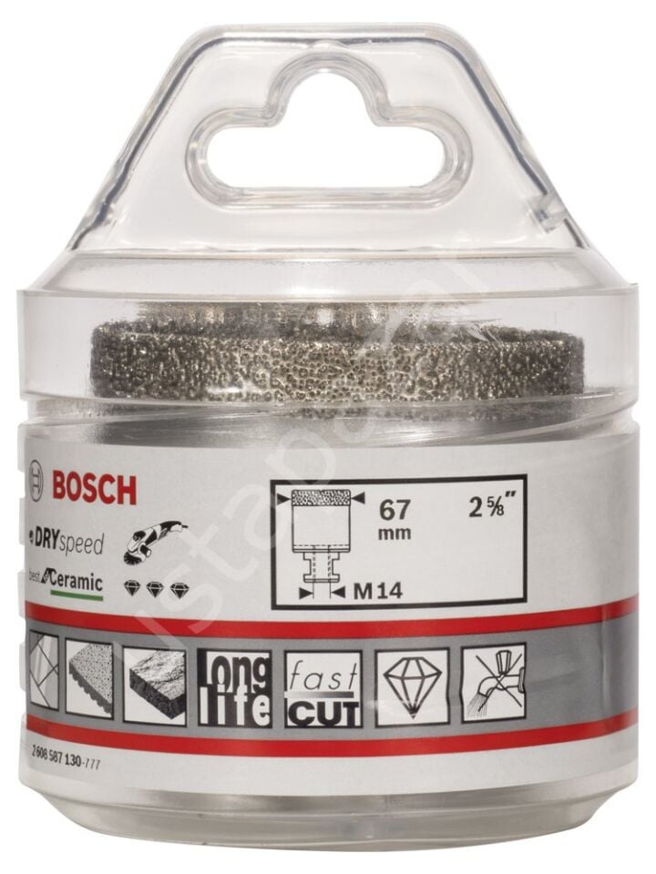 Bosch - Best Serisi, Taşlama İçin Seramik Kuru Elmas Delici 67*35 mm 2608587130