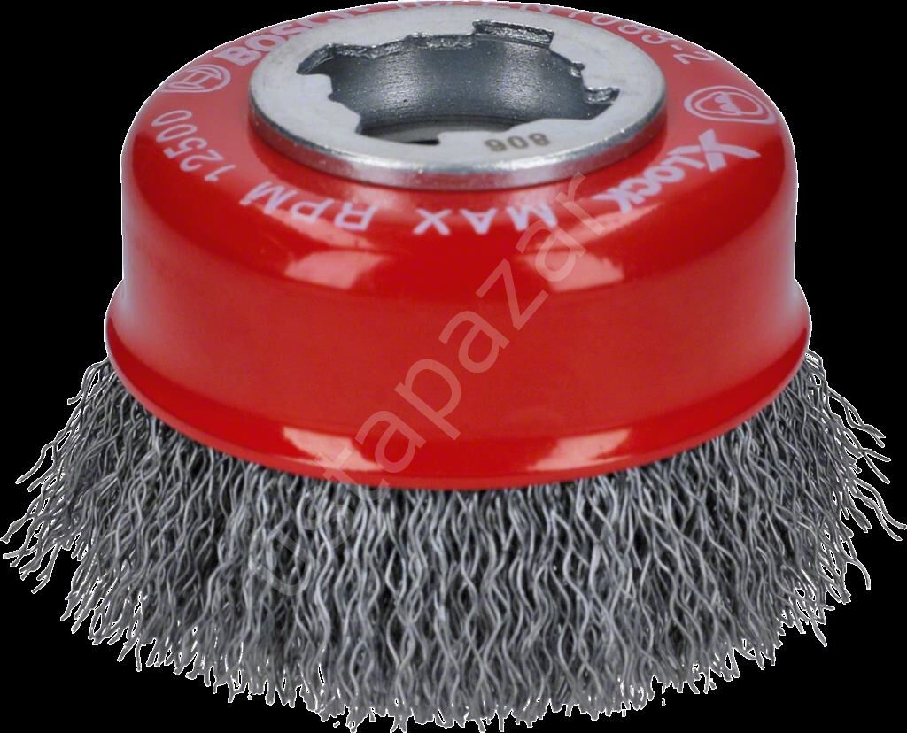 Bosch - X-LOCK - Clean Serisi Metal İçin Saçaklı Tel Fırça 75*0,3 mm 2608620725