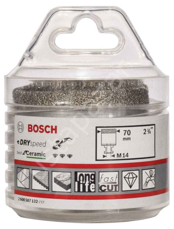 Bosch - Best Serisi, Taşlama İçin Seramik Kuru Elmas Delici 70*35 mm 2608587132