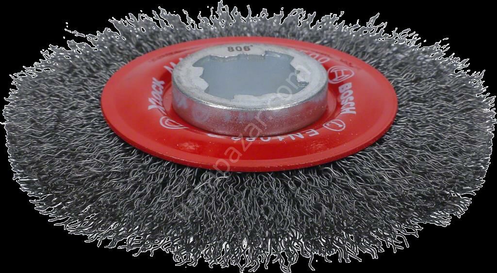 Bosch - X-LOCK - Clean Serisi Metal İçin Saçaklı Yuvarlak Fırça 115*0,3 mm 2608620732