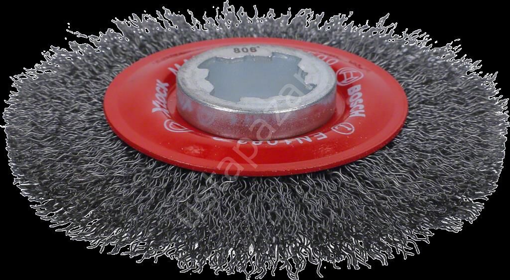 Bosch - X-LOCK - Clean Serisi Metal İçin Saçaklı Yuvarlak Fırça 115*0,3 mm 2608620732