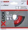 Bosch - X-LOCK - Clean Serisi Metal İçin Saçaklı Yuvarlak Fırça 115*0,3 mm 2608620732