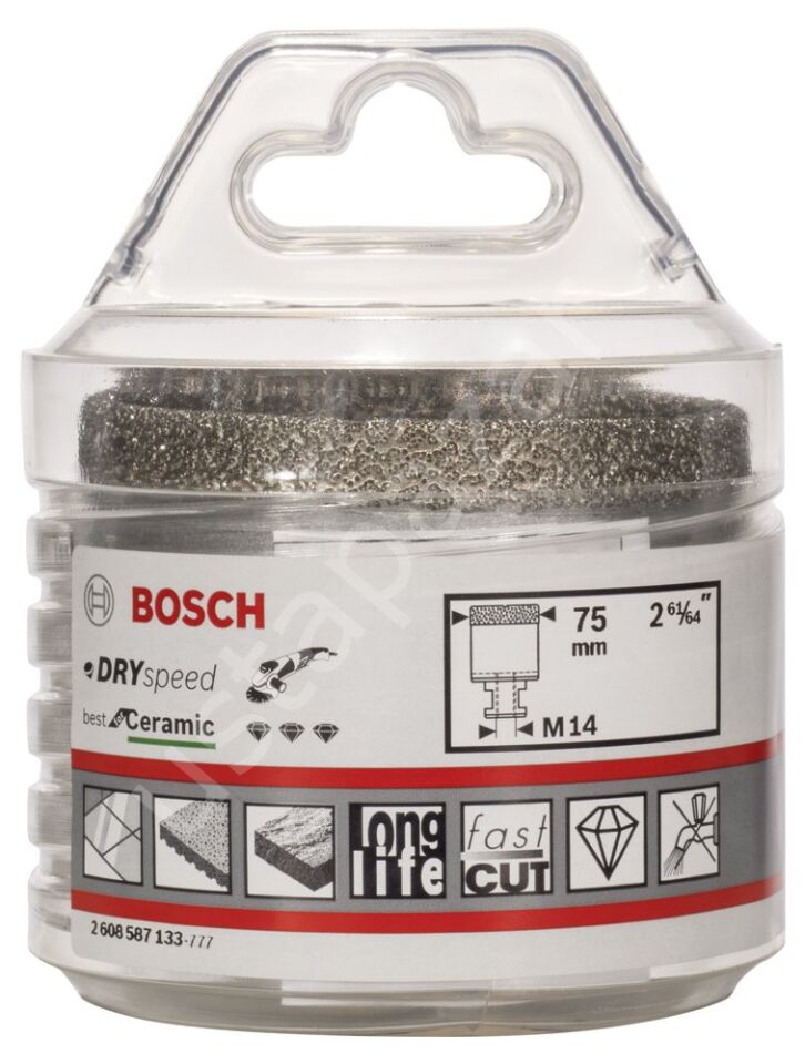 Bosch - Best Serisi, Taşlama İçin Seramik Kuru Elmas Delici 75*35 mm 2608587133