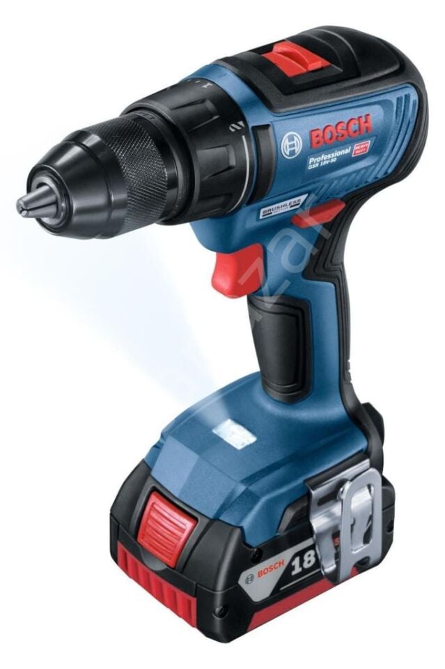 Bosch Professional GSR 18V-50 Çift Akülü 2 Ah + 5 Ah Vidalama Makinesi 06019H5003