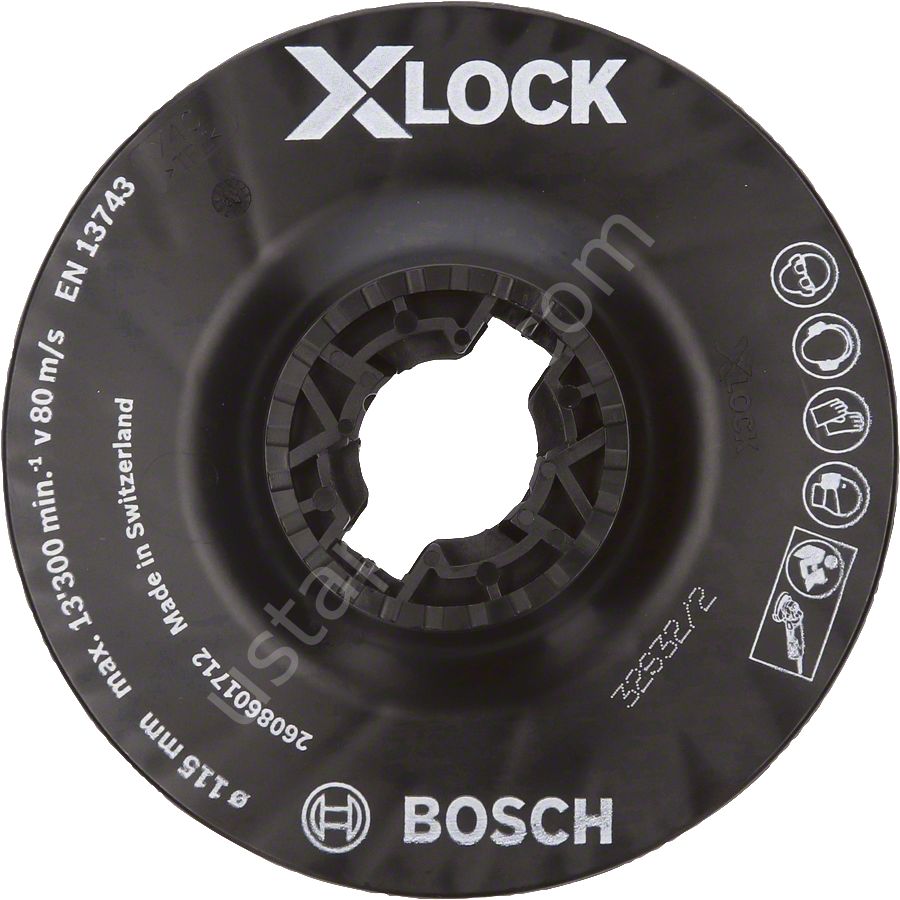Bosch - X-LOCK - 115 mm Fiber Disk Orta Sertlikte Taban 2608601712