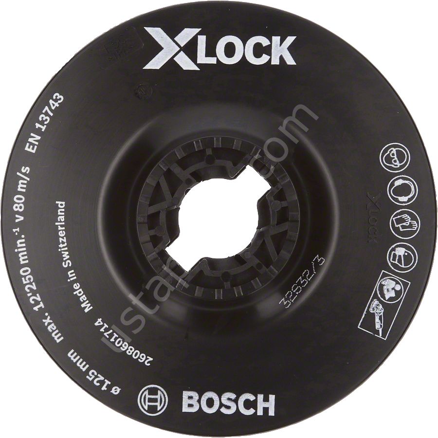 Bosch - X-LOCK - 125 mm Fiber Disk Yumuşak Taban 2608601714