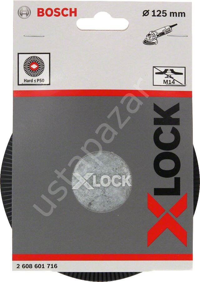 Bosch - X-LOCK - 125 mm Fiber Disk Sert Taban 2608601716