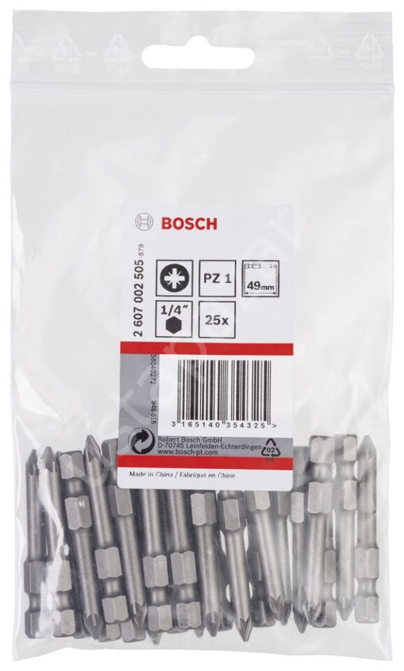 Bosch - Extra Hard Serisi Vidalama Ucu PZ 1*49 mm 25'li 2607002505