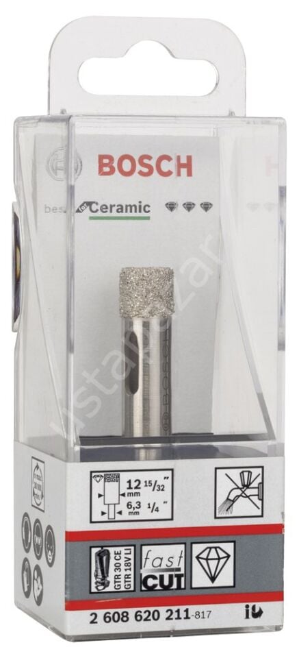 Bosch - Best Serisi, GTR 30 İçin Seramik Kuru Elmas Delici 12*35 mm 2608620211