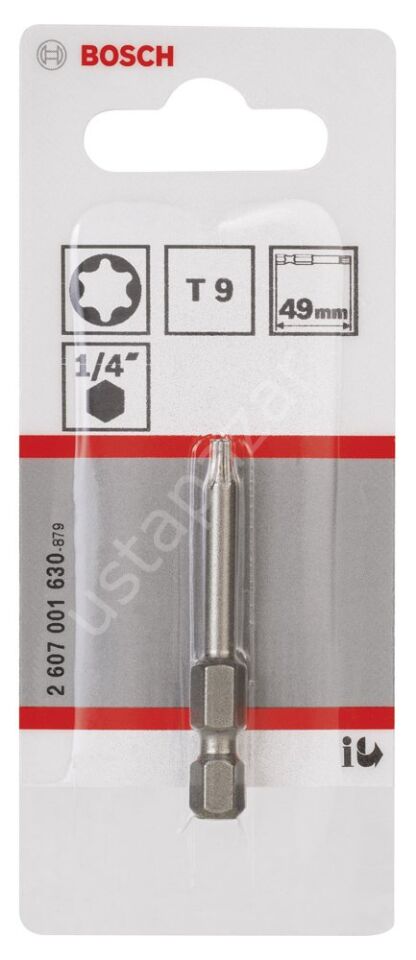 Bosch - Extra Hard Serisi Vidalama Ucu T9*49 mm 1'li 2607001630