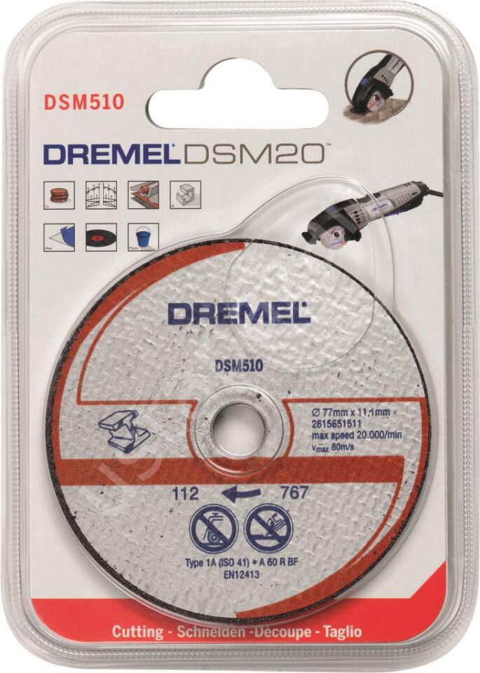 DREMEL® DSM20 metal ve plastik kesme diski (DSM510) 2615S510JA