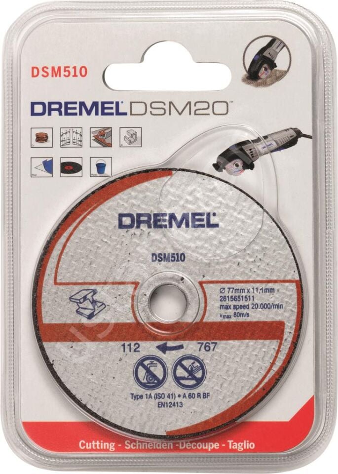 DREMEL® DSM20 metal ve plastik kesme diski (DSM510) 2615S510JA