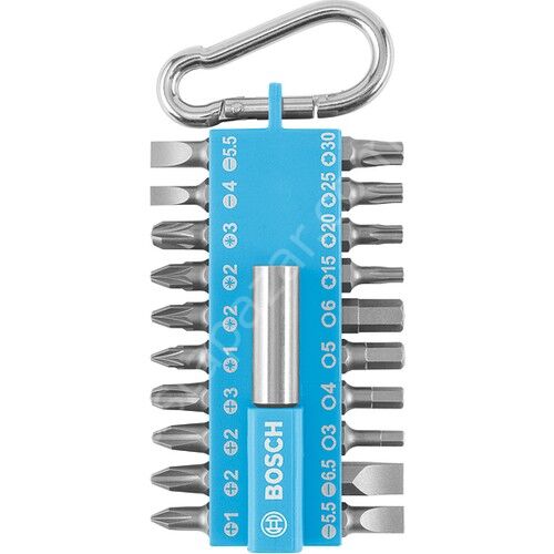 21'li Vidalama Ucu Seti Yaylı Kancalı Mavi