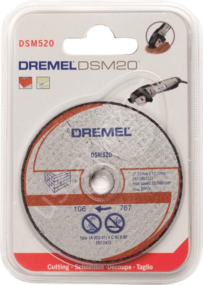 DREMEL® DSM20 duvar kesme diski (DSM520) 2615S520JA