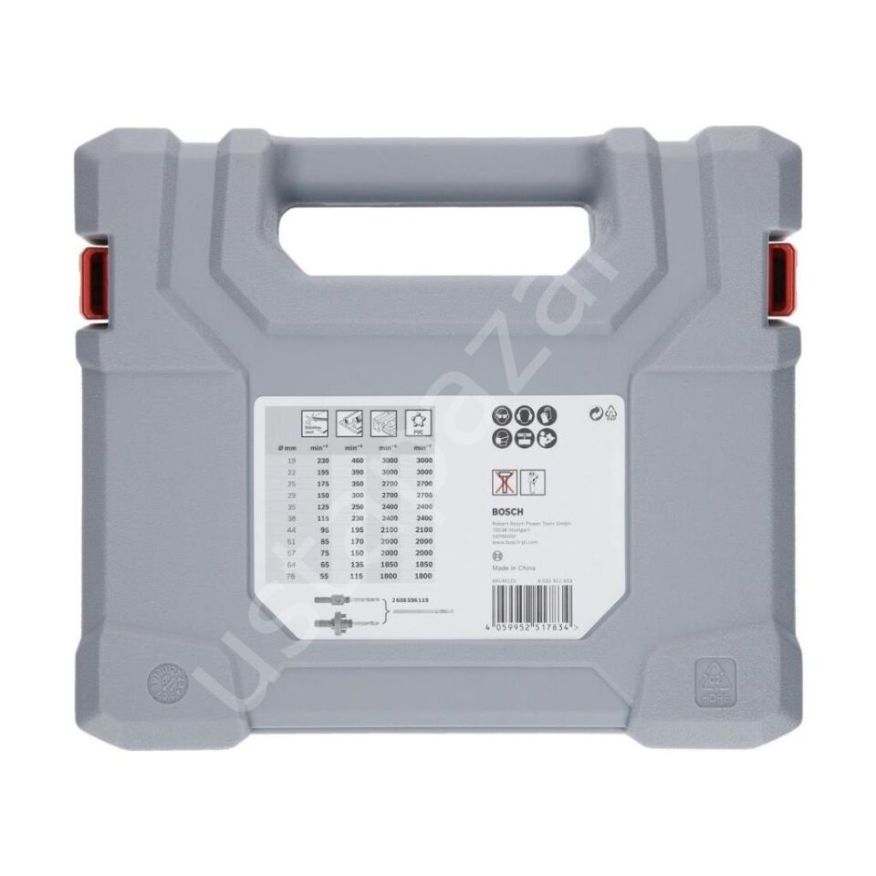 Bosch 15 Parça Bimetal 19-76 mm Panç Delik Açma Seti  2607011478
