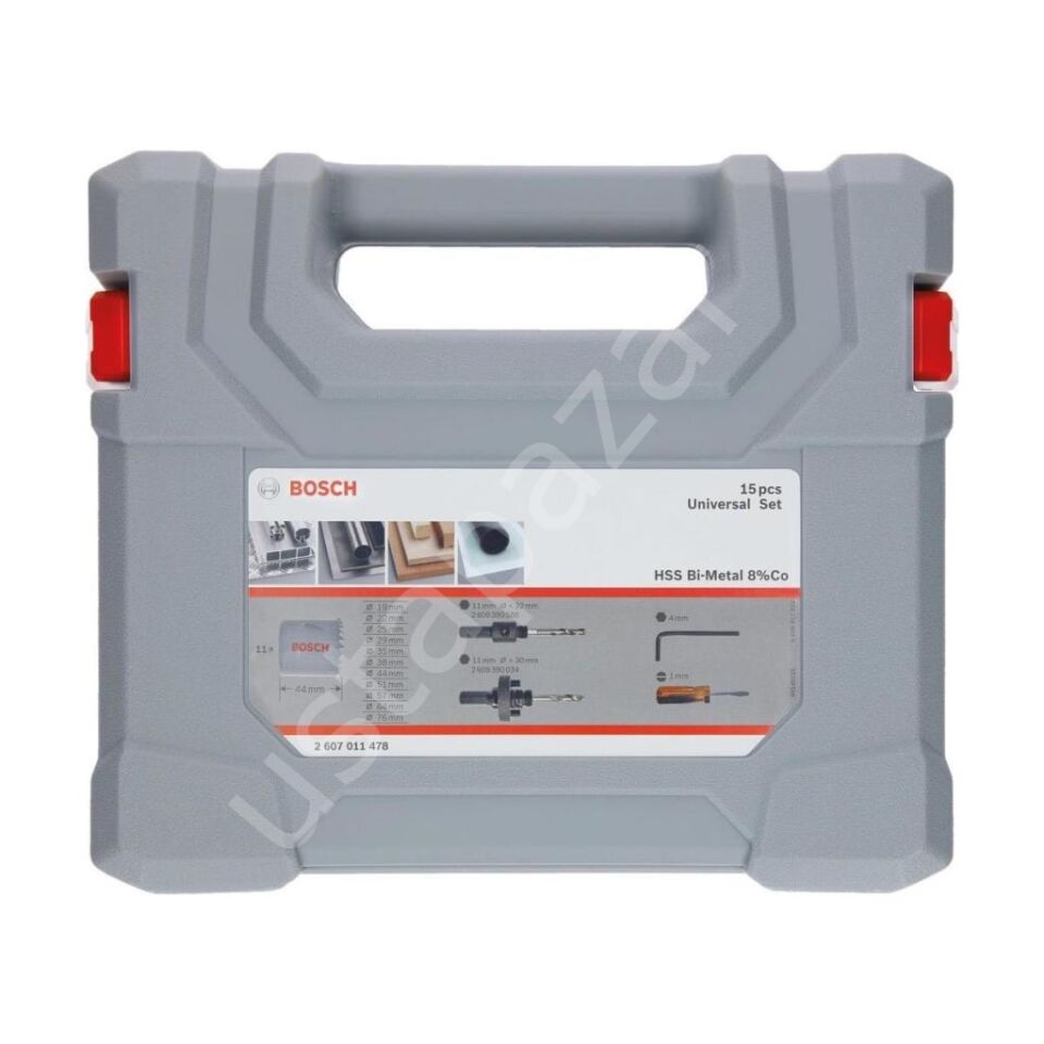 Bosch 15 Parça Bimetal 19-76 mm Panç Delik Açma Seti  2607011478