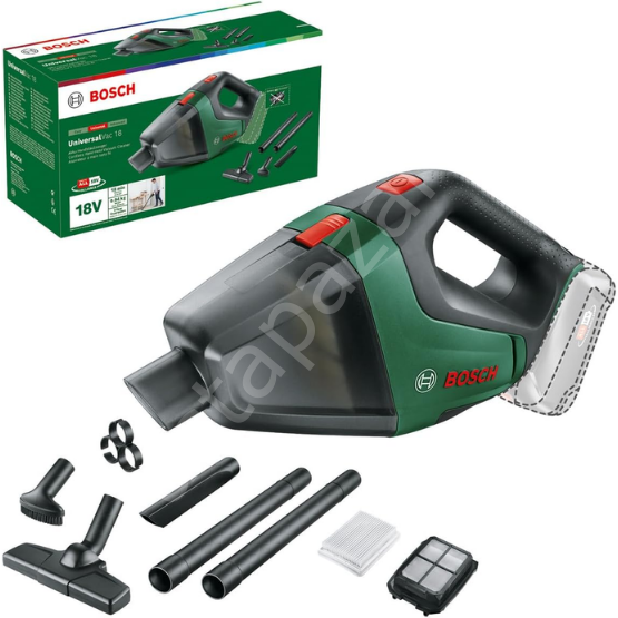 Bosch UniversalVac 18 Akülü Süpürge (Solo) 06033B9102