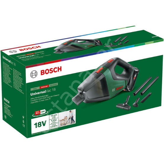 Bosch UniversalVac 18 Akülü Süpürge (Solo) 06033B9102