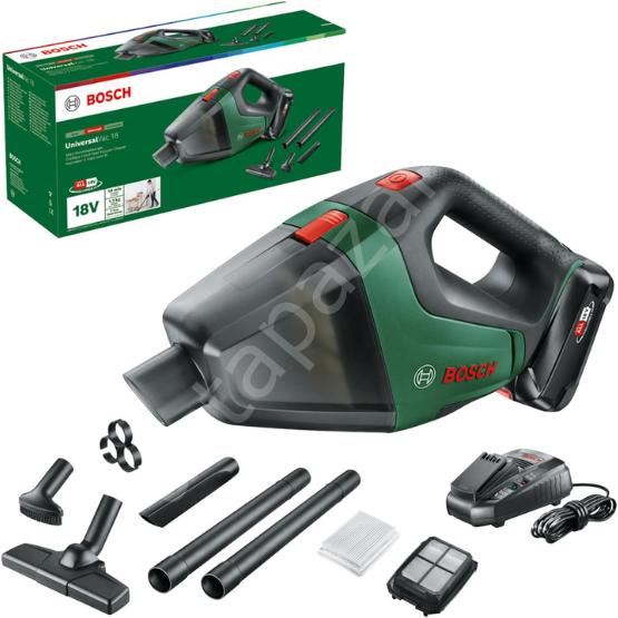 Bosch UniversalVac 18 Tek Akülü Süpürge (1 x 2,5Ah) 06033B9103