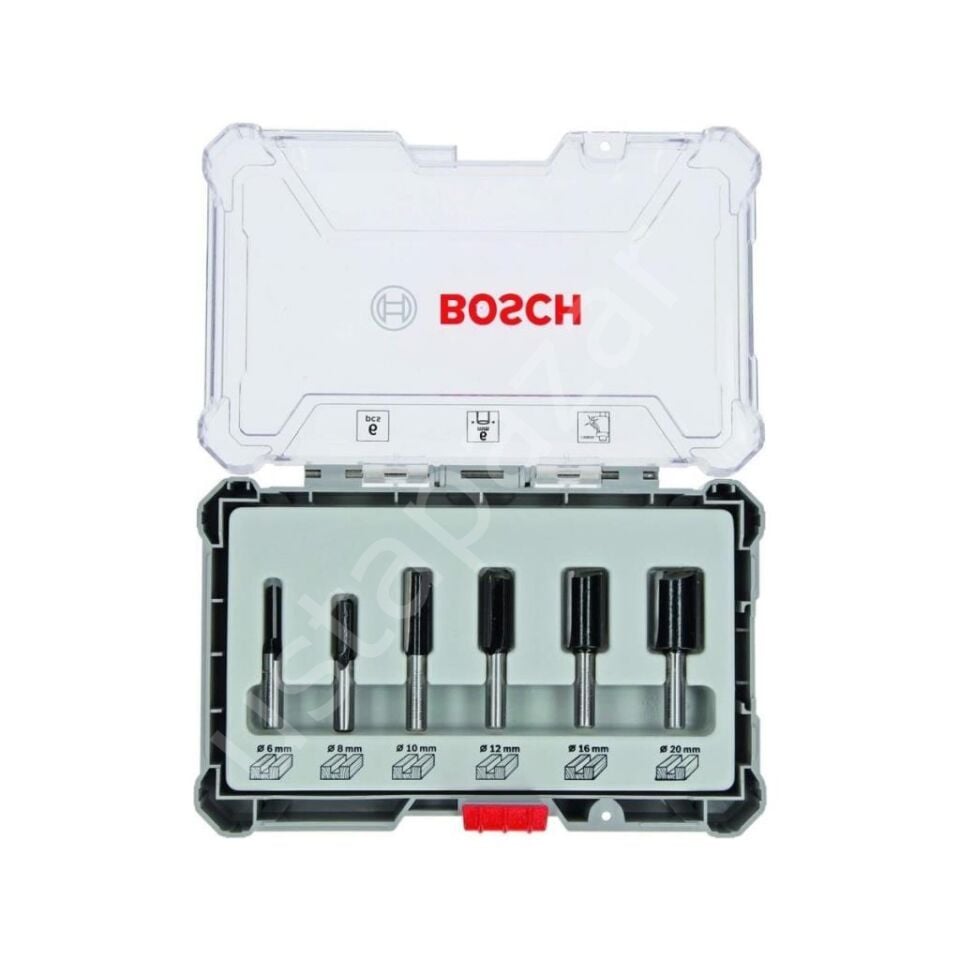 Bosch Freze Seti 6 Parça Düz 6 mm (Pro) 2607017465