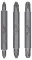 Bosch - Çift Taraflı Vidalama ucu PZ1/2/3*60 mm 3'lü 2607001749