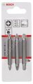 Bosch - Çift Taraflı Vidalama ucu PZ1/2/3*60 mm 3'lü 2607001749