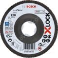 Bosch - X-LOCK - 125 mm 120 Kum Best Serisi Metal Flap Disk 2608619204