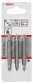 Bosch - Çift Taraflı Vidalama ucu PH1/PZ1/S0*60 mm 3'lü 2607001745