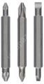 Bosch - Çift Taraflı Vidalama ucu PH1/PZ1/S0*60 mm 3'lü 2607001745