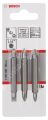 Bosch - Çift Taraflı Vidalama ucu PH1/PZ1/S0*60 mm 3'lü 2607001745