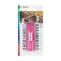 Bosch - 21 Parça Yaylı Kancalı Vidalama(Pembe) 8'li Karton Standlı