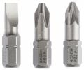 Bosch - 3 Parçalı Extra Hard Serisi Vidalama Ucu Seti PH2/PZ2/SL1,0*25 mm 2607001766