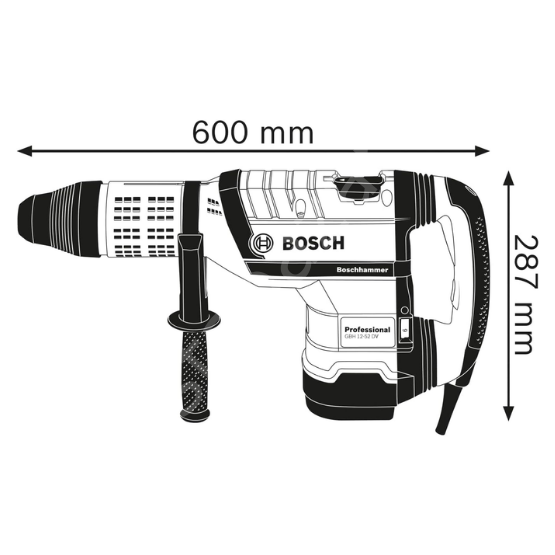 Bosch Professional GBH 12-52 DV 1700 W Pnömatik Kırıcı-Delici 0611266000