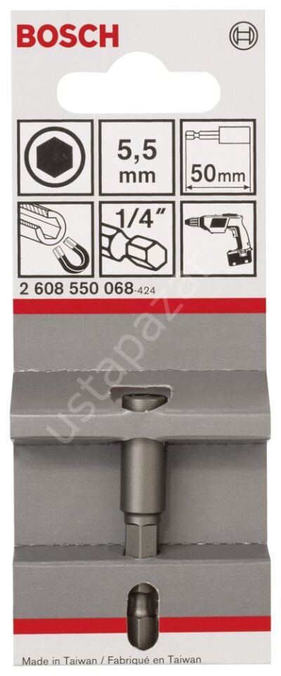 Bosch - Lokma Anahtarı 50*5,5 mm M3 2608550068