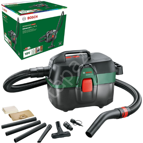 Bosch AdvancedVac 18V-8 Akülü Süpürge Solo 06033E1000