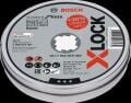Bosch - X-LOCK - 125*1,0mm Standard Seri Düz Inox (Paslanmaz Çelik) Kesme Diski (Taş) - Rapido 10'lu 2608619267